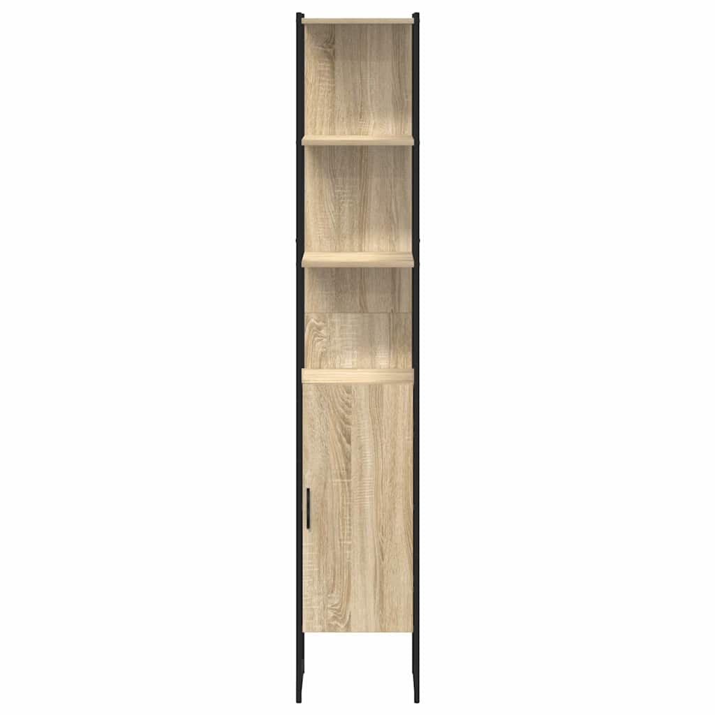 Mueble de Cuarto de Baño con estante Sonoma 33 x 33 x 185,5 cm