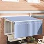 Toldo Retrátil Azul e 300 x 200 cm Poliéster e Alumínio