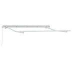 Toldo Retráctil Manual Azul y 300 x 200 cm Poliéster y Aluminio