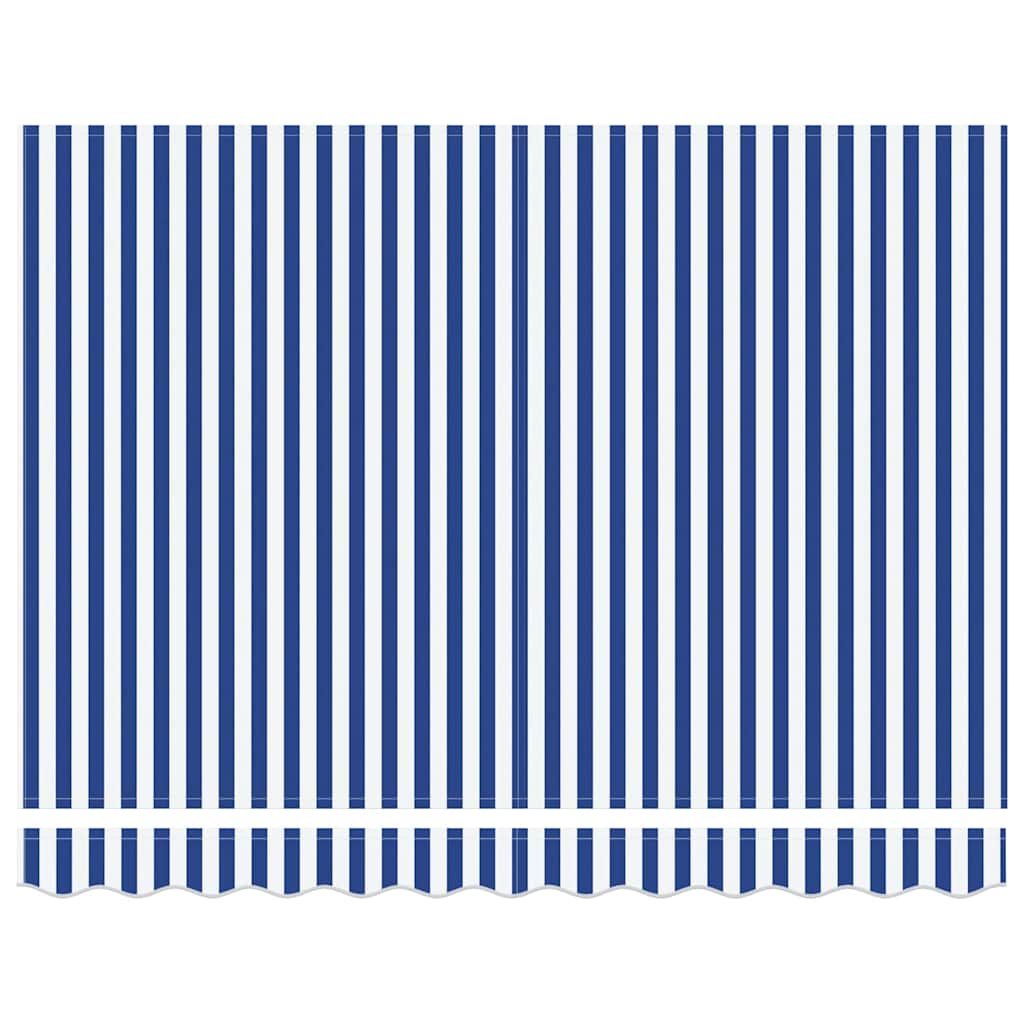 Toldo Retráctil Manual Azul y 300 x 200 cm Poliéster y Aluminio