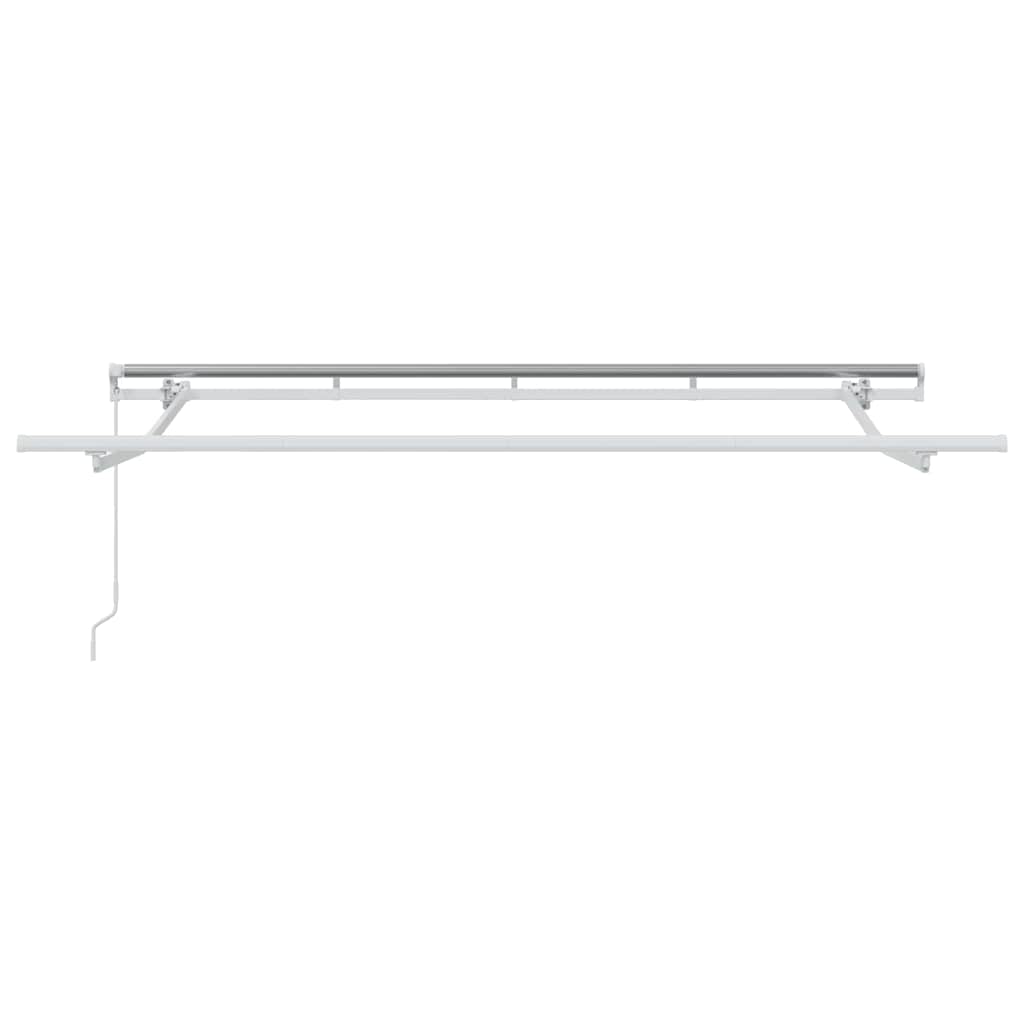 Toldo Retráctil Manual Azul y 300 x 200 cm Poliéster y Aluminio