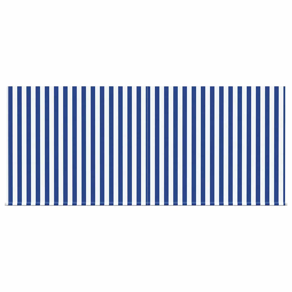 Toldo Retráctil Manual Azul y 300 x 200 cm Poliéster y Aluminio