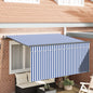 Toldo Retrátil Manual Azul e 300 x 200 cm Poliéster e Alumínio