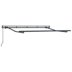 Toldo Retráctil Manual Azul y 300 x 200 cm Poliéster y Aluminio