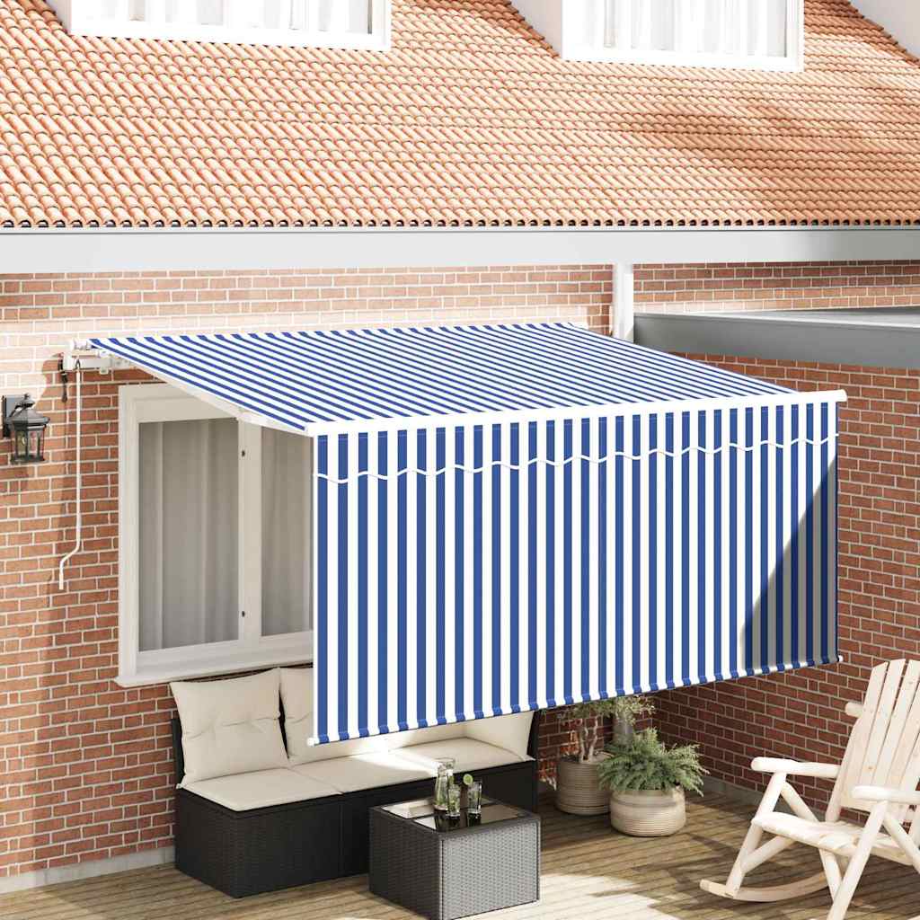 Toldo Retráctil Amarillo y Naranja 400 x 300 cm