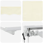 Toldo Retráctil Crema 300 x 200 cm Poliéster y Aluminio