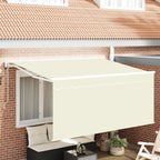 Toldo Retráctil Crema 300 x 200 cm Poliéster y Aluminio