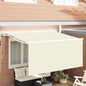 Toldo Retráctil Crema 300 x 200 cm Poliéster y Aluminio
