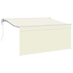 Toldo Retráctil Crema 300 x 200 cm Poliéster y Aluminio