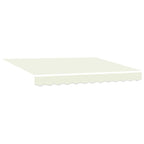 Toldo Retráctil Manual Crema 300 x 200 cm Poliéster y Aluminio