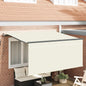 Toldo Retrátil Manual Creme 300 x 200 cm Poliéster e Alumínio