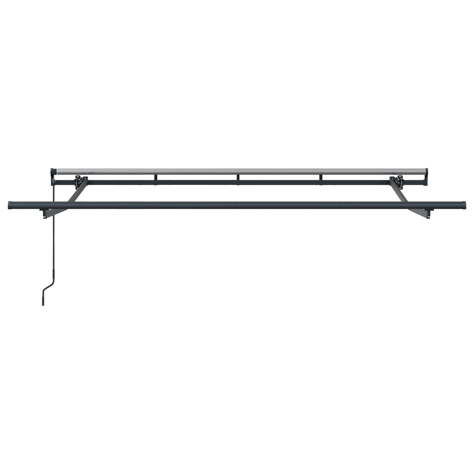 Toldo Retráctil Manual Crema 300 x 200 cm Poliéster y Aluminio