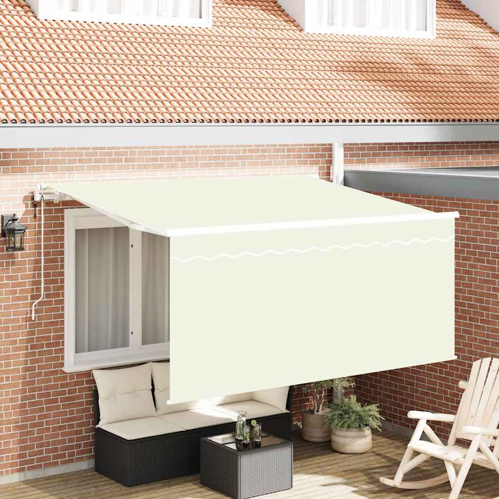 Toldo Laranja e Castanho 350 x 250 x 165 cm Poliéster
