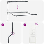 Toldo Retráctil Crema 300 x 200 cm tela