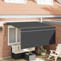 Toldo Retrátil Listrado Antracite 300 x 200 cm tecido