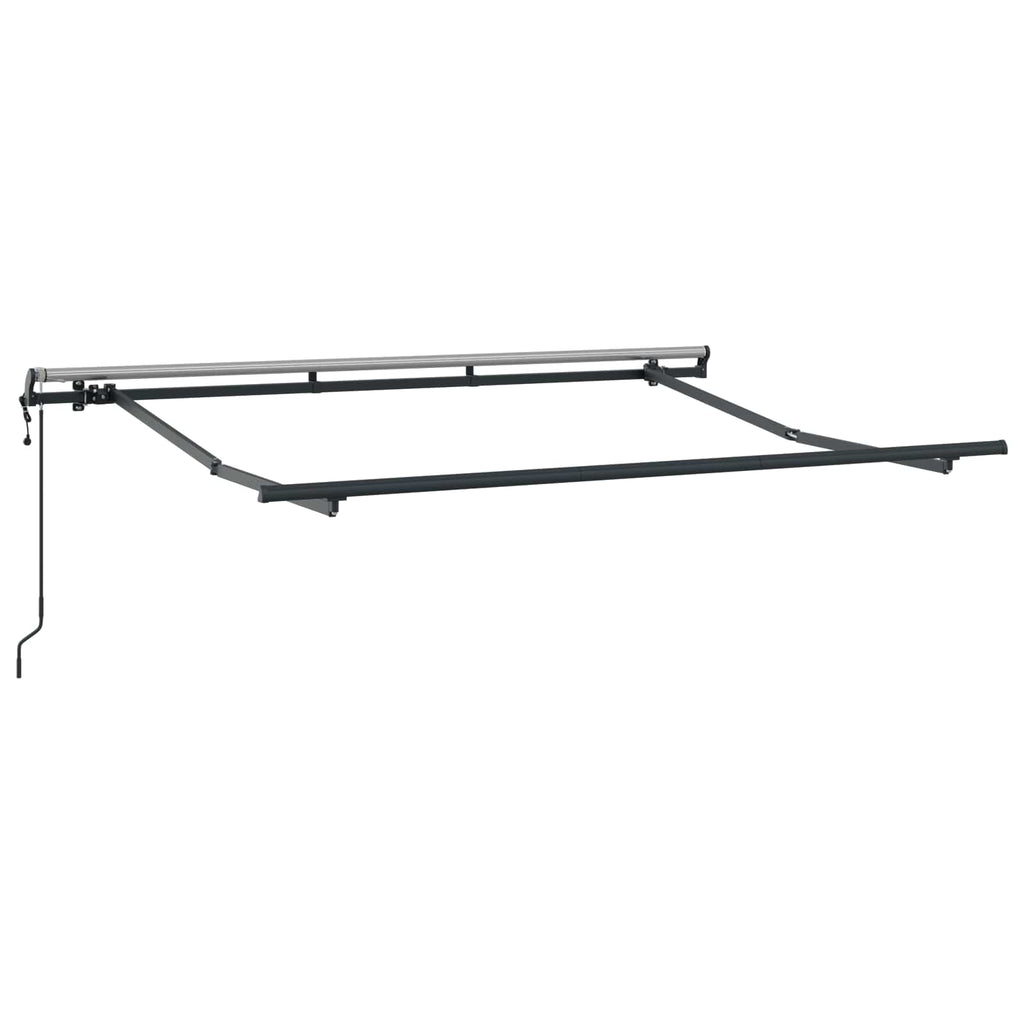 Toldo Retráctil Rayado Antracita 300 x 200 cm tela