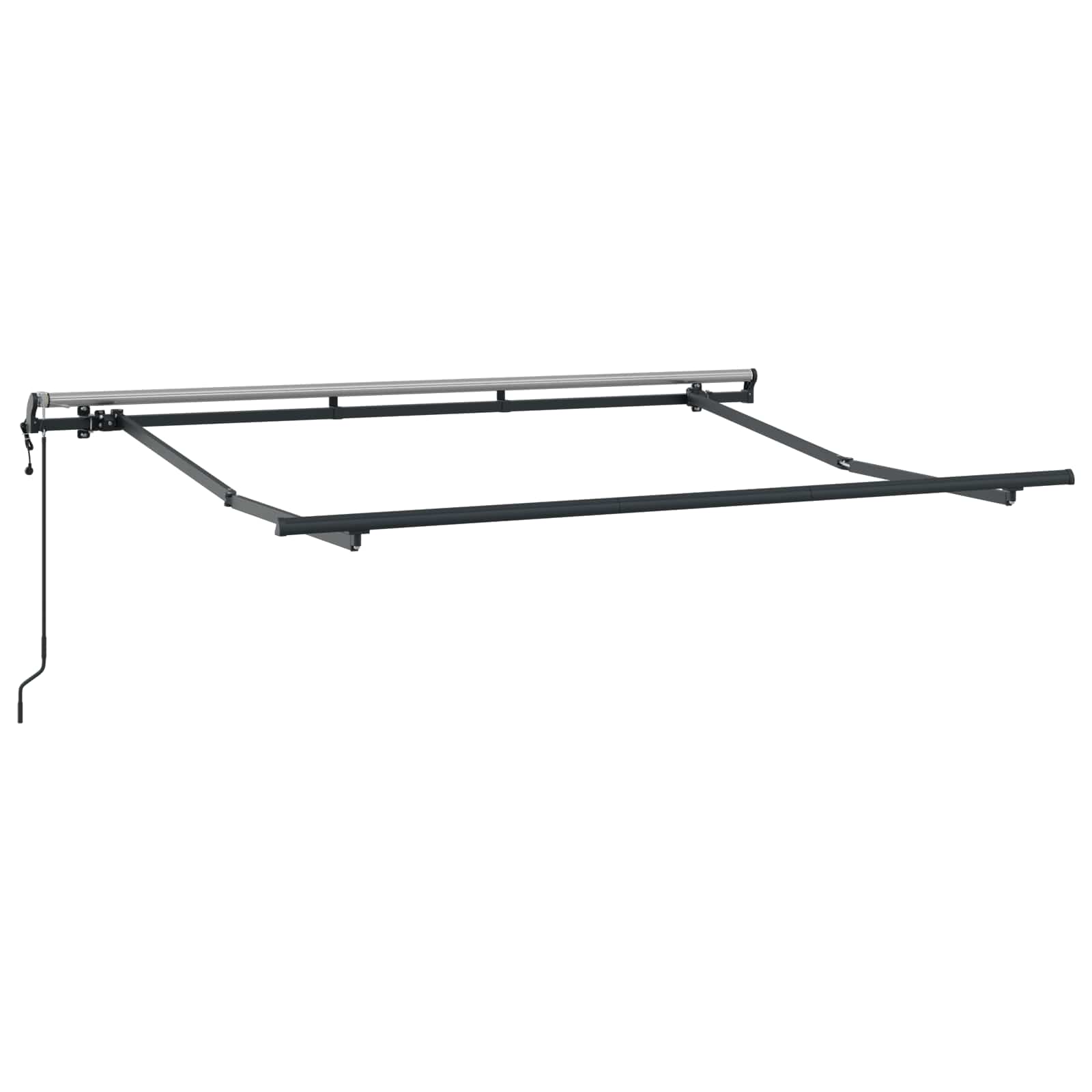 Toldo Retráctil Rayado Antracita 300 x 200 cm tela