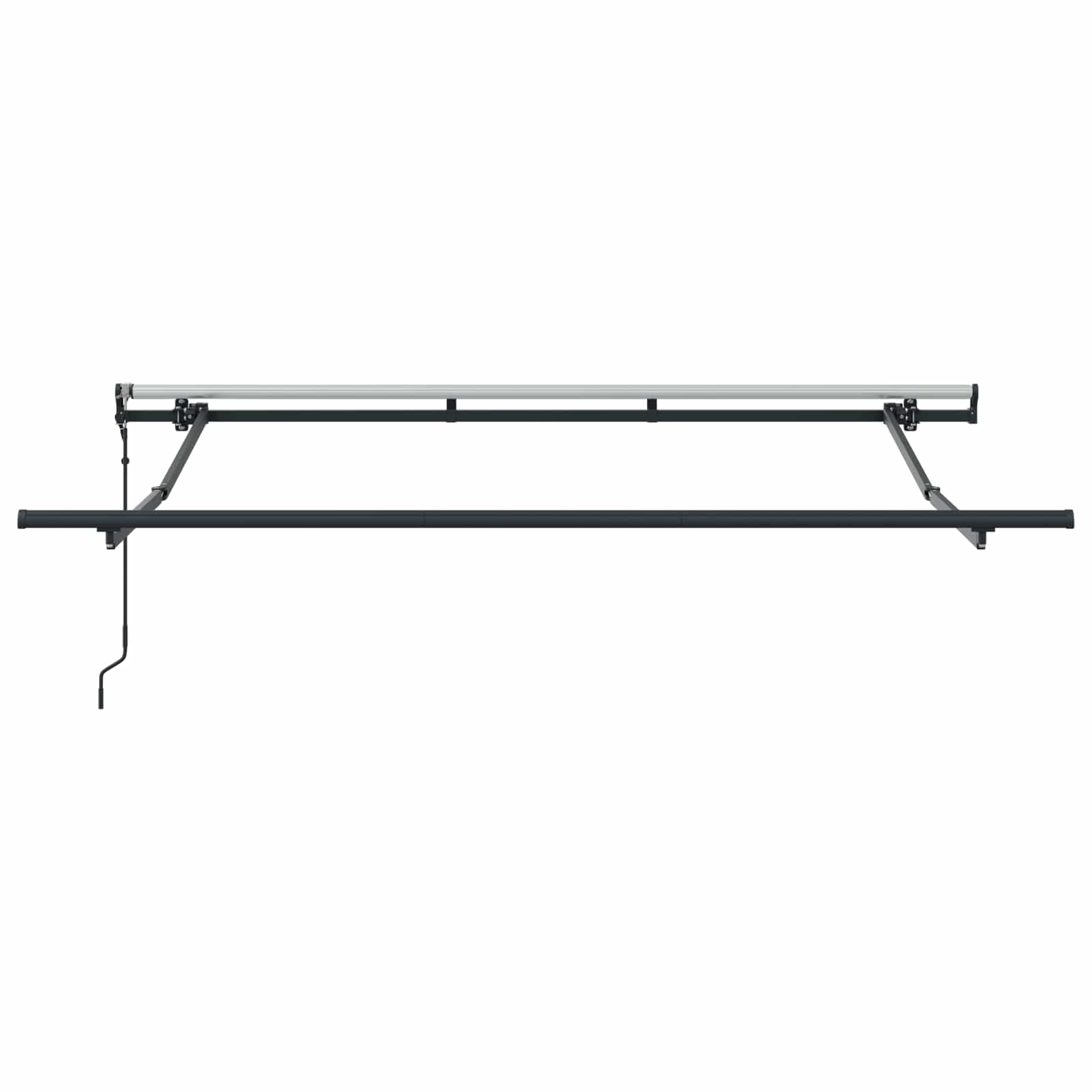 Toldo Retráctil Rayado Antracita 300 x 200 cm tela