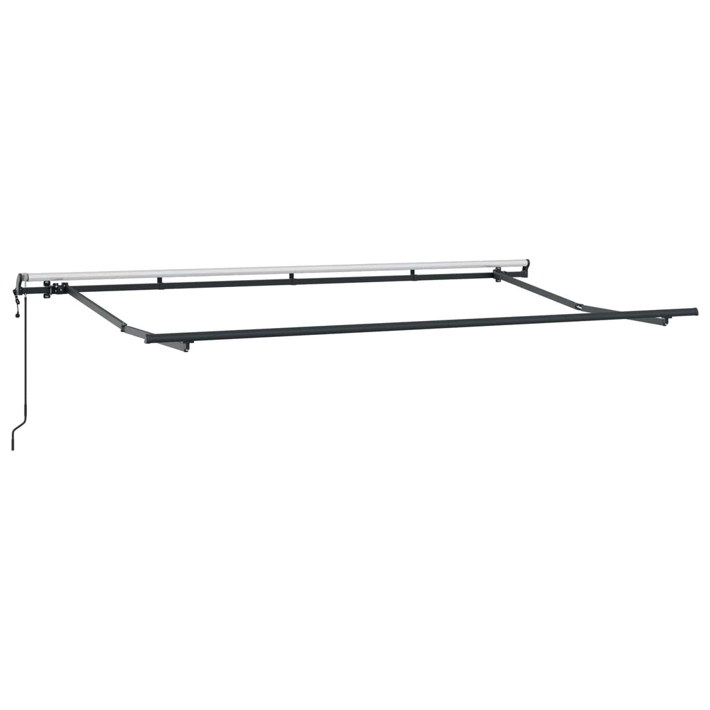 Toldo Retráctil Azul y 350 x 200 cm Poliéster y Aluminio