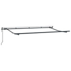 Toldo Retráctil Azul y 350 x 200 cm Poliéster y Aluminio