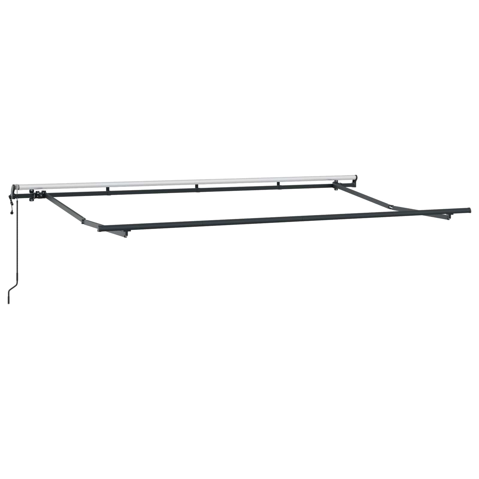 Toldo Retráctil Azul y 350 x 200 cm Poliéster y Aluminio