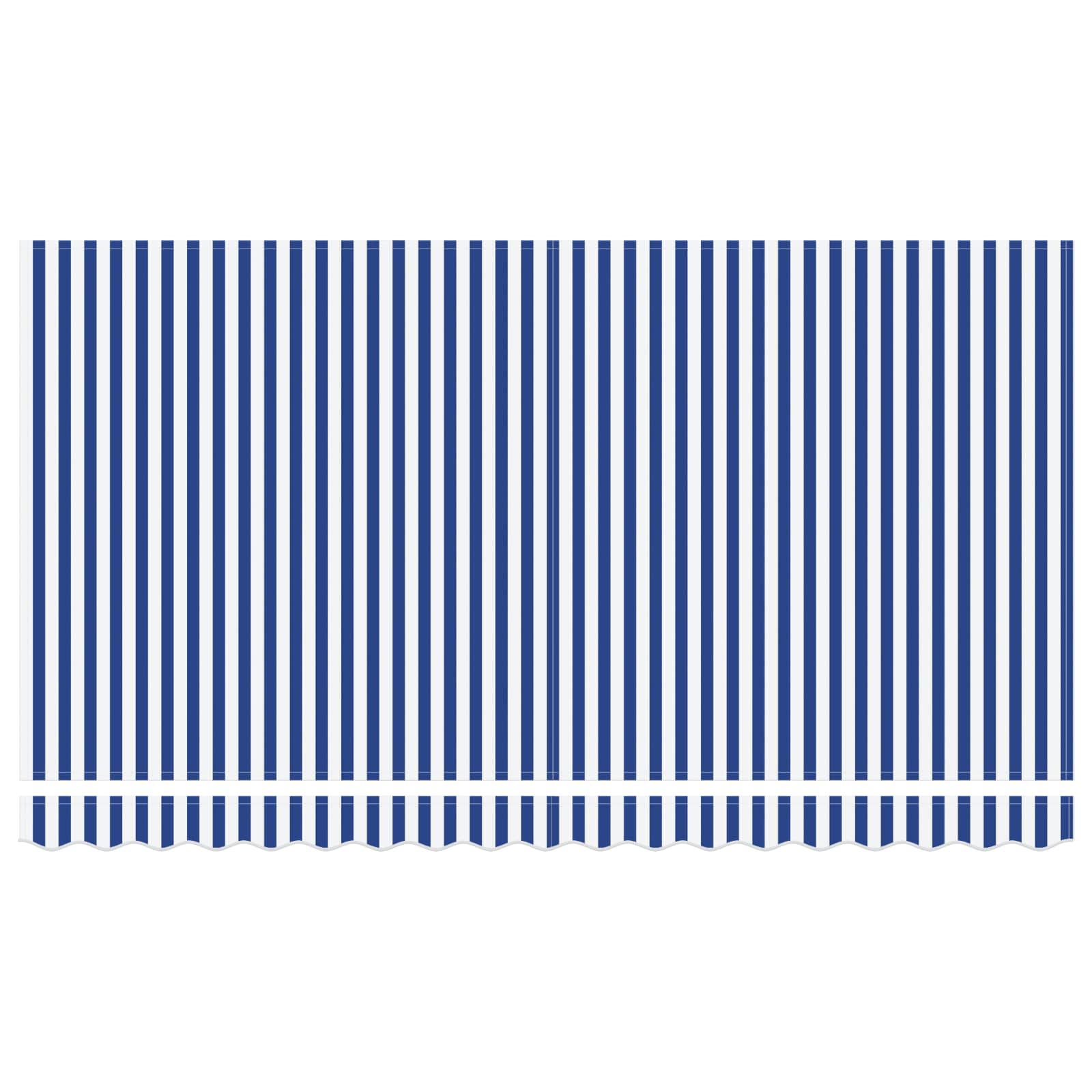 Toldo Retráctil Azul y 350 x 200 cm Poliéster y Aluminio
