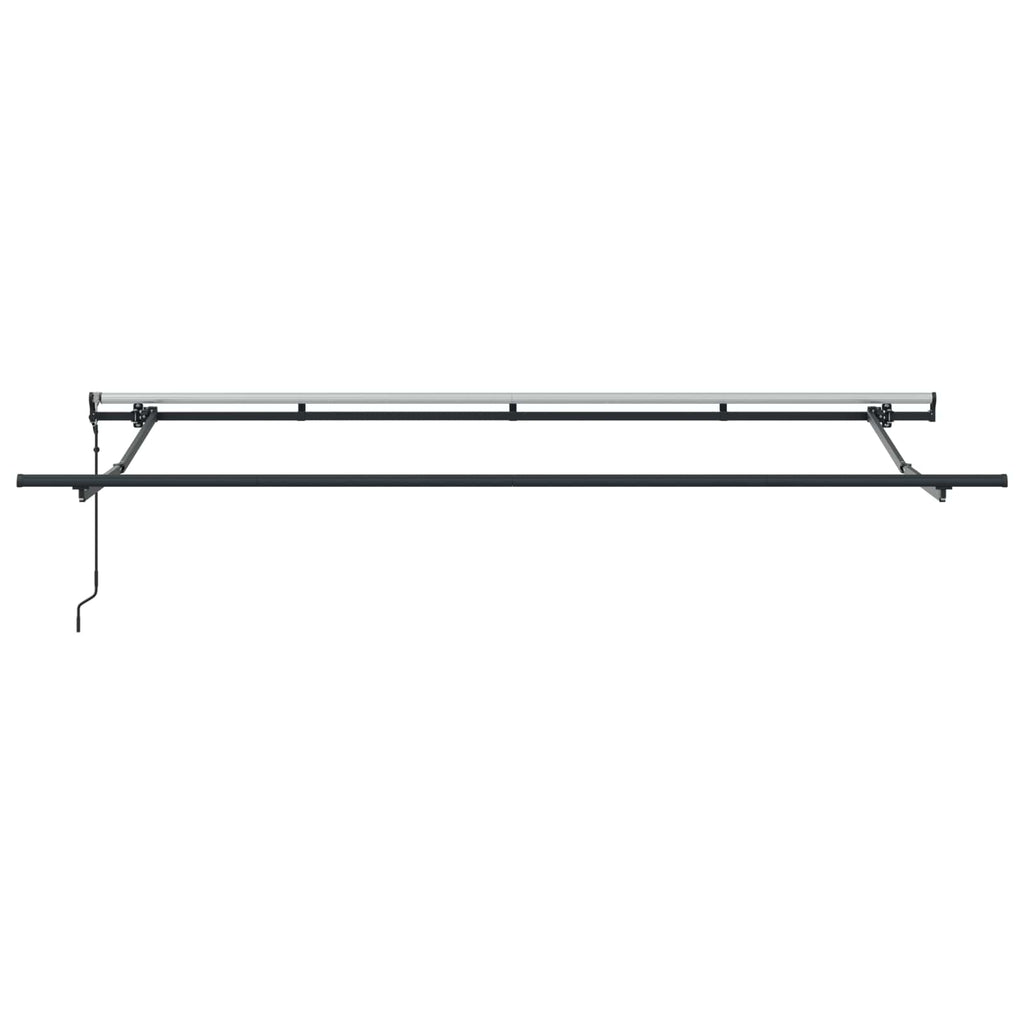 Toldo Retráctil Azul y 350 x 200 cm Poliéster y Aluminio