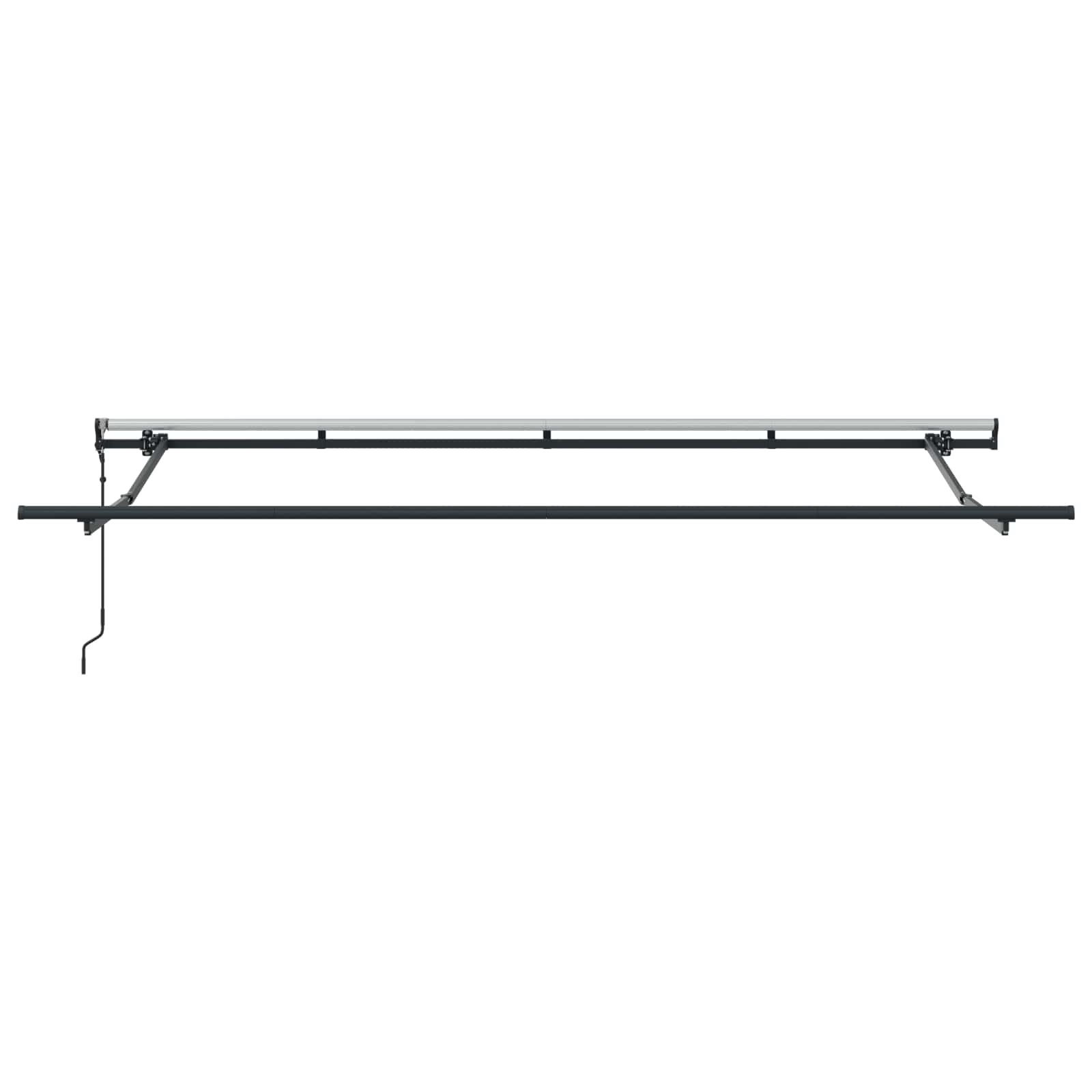 Toldo Retráctil Azul y 350 x 200 cm Poliéster y Aluminio