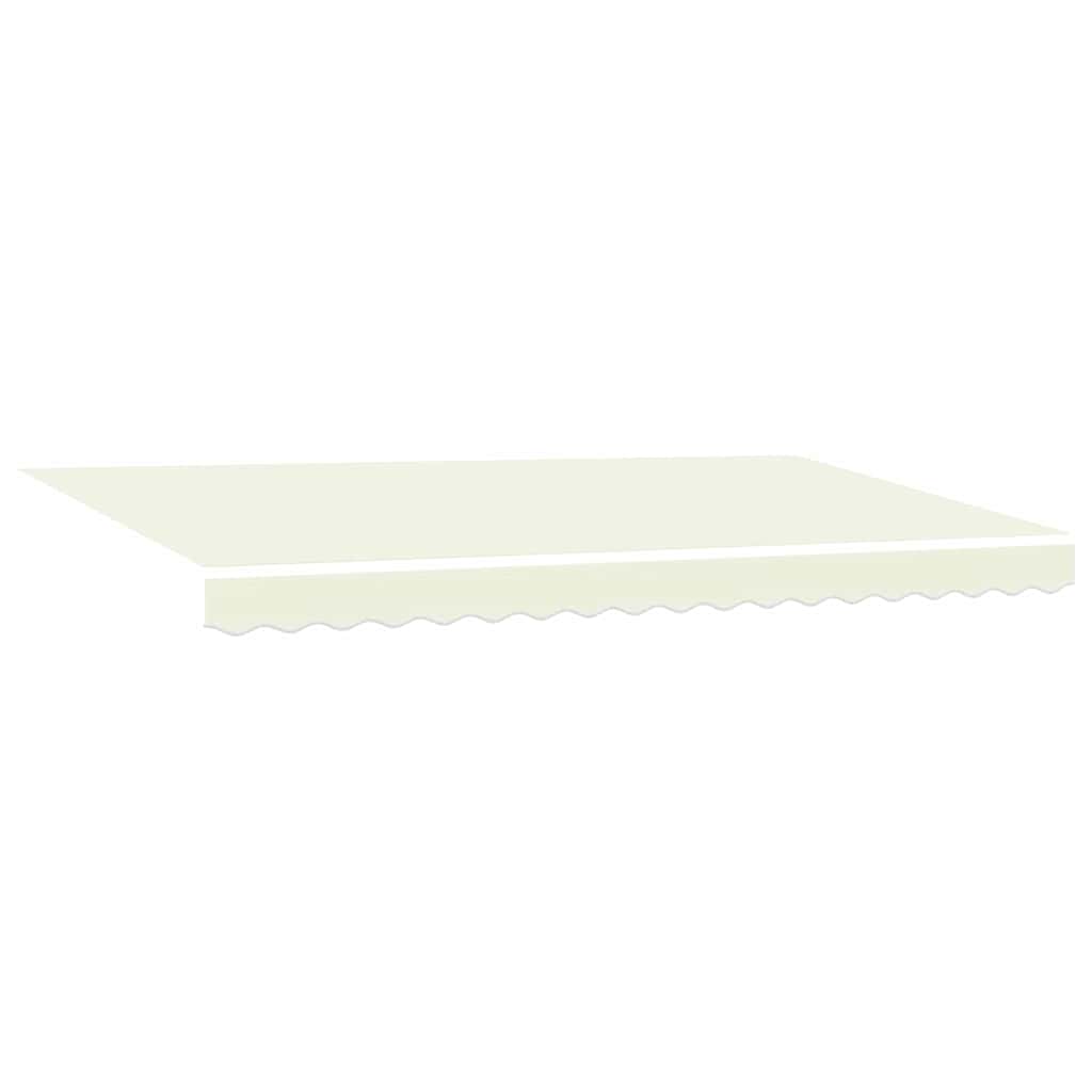 Toldo Retráctil Manual Crema 350 x 200 cm Poliéster y Aluminio