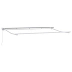 Toldo Retráctil Manual Crema 350 x 200 cm Poliéster y Aluminio