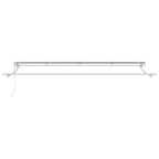 Toldo Retráctil Manual Crema 350 x 200 cm Poliéster y Aluminio