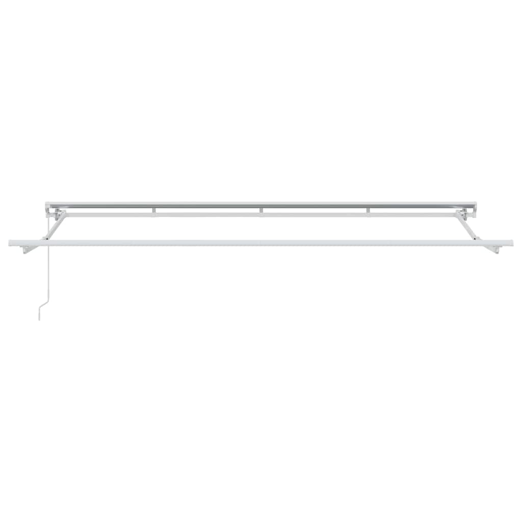 Toldo Retráctil Manual Crema 350 x 200 cm Poliéster y Aluminio
