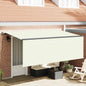 Toldo Retrátil Manual Creme 350 x 200 cm Poliéster e Alumínio