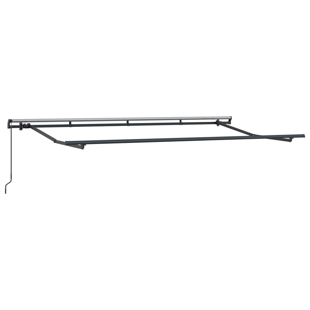 Toldo Retráctil Manual Crema 350 x 200 cm Poliéster y Aluminio