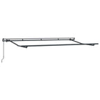 Toldo Retráctil Manual Crema 350 x 200 cm Poliéster y Aluminio