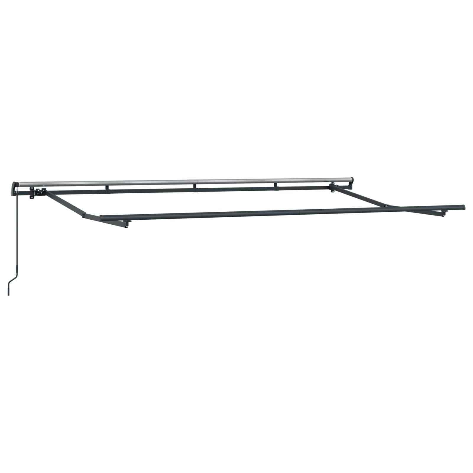 Toldo Retráctil Manual Crema 350 x 200 cm Poliéster y Aluminio