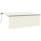 Toldo Retráctil Crema 350 x 200 cm Poliéster y Aluminio
