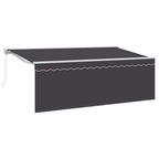Toldo Retráctil Crema 350 x 200 cm Poliéster y Aluminio