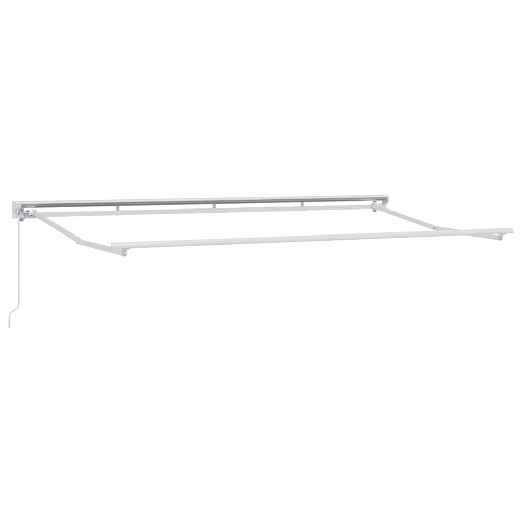 Toldo Retráctil Crema 350 x 200 cm Poliéster y Aluminio