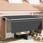 Retractable Awning Anthracite 350 x 200 cm Polyester and Aluminum