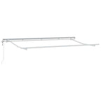 Toldo Retráctil Antracita 350 x 200 cm Poliéster y Aluminio