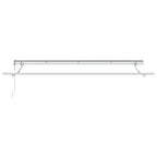 Toldo Retráctil Antracita 350 x 200 cm Poliéster y Aluminio