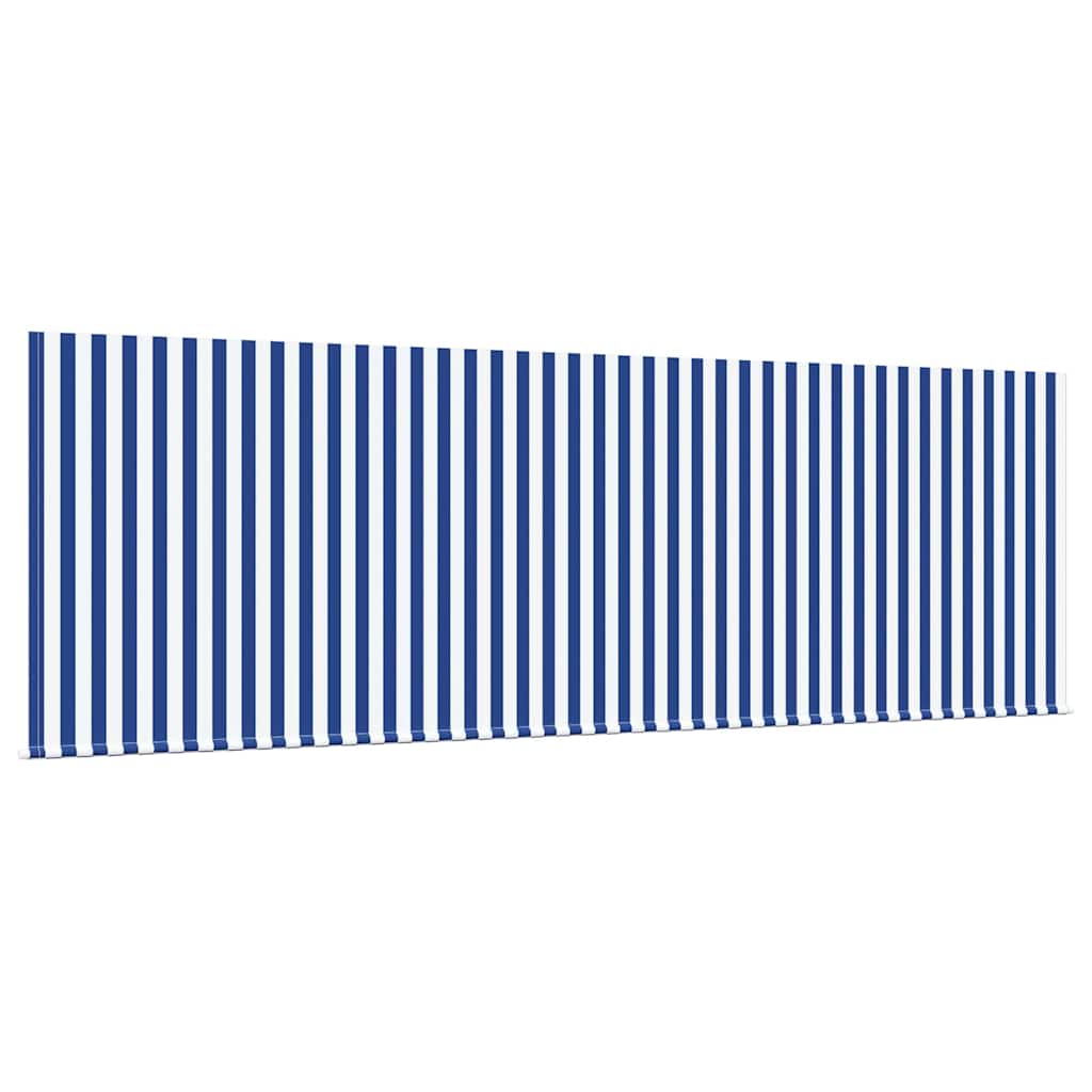 Toldo Retráctil Azul y 400 x 200 cm Poliéster y Aluminio
