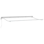 Toldo Retráctil Azul y 400 x 200 cm Poliéster y Aluminio