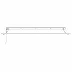 Toldo Retráctil Azul y 400 x 200 cm Poliéster y Aluminio