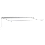 Toldo Retráctil Manual Azul y 400 x 200 cm Poliéster y Aluminio