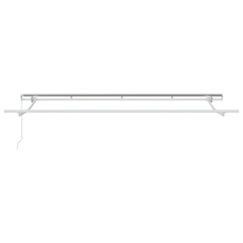 Toldo Retráctil Manual Azul y 400 x 200 cm Poliéster y Aluminio
