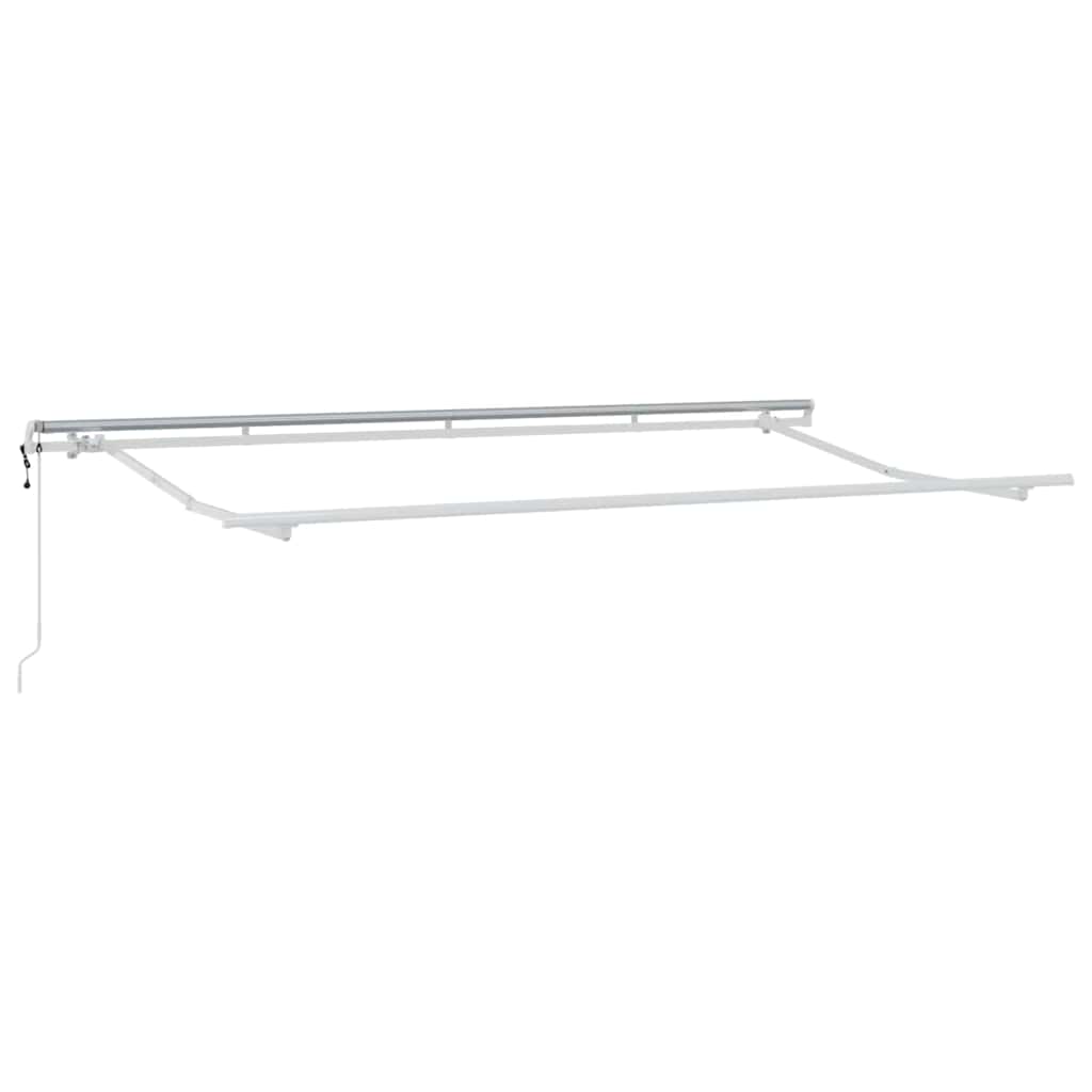 Toldo Retráctil Azul y 400 x 200 cm Poliéster y Aluminio