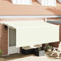 Toldo Retrátil Antracite 400 x 200 cm Poliéster e Alumínio