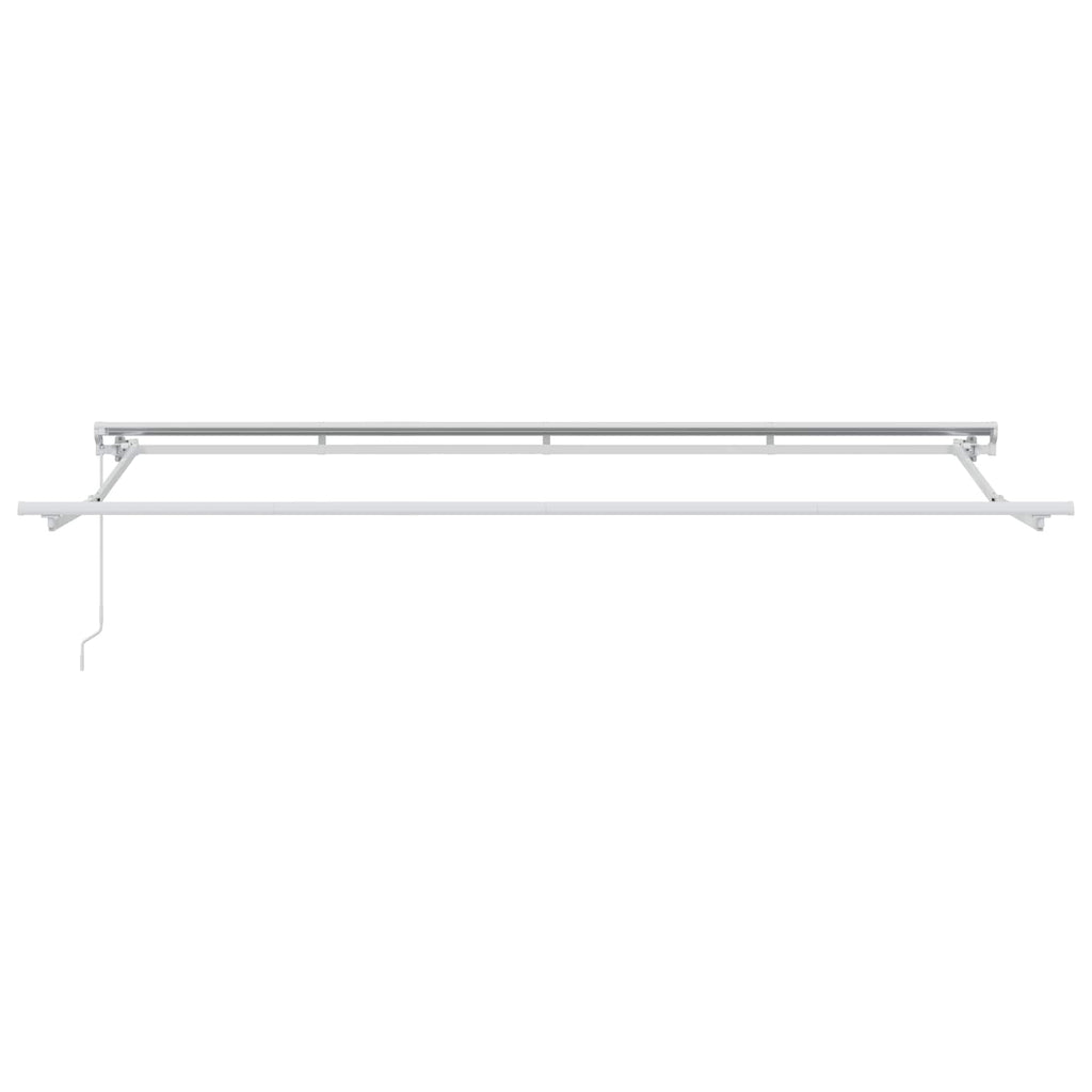 Toldo Retráctil Antracita 400 x 200 cm Poliéster y Aluminio